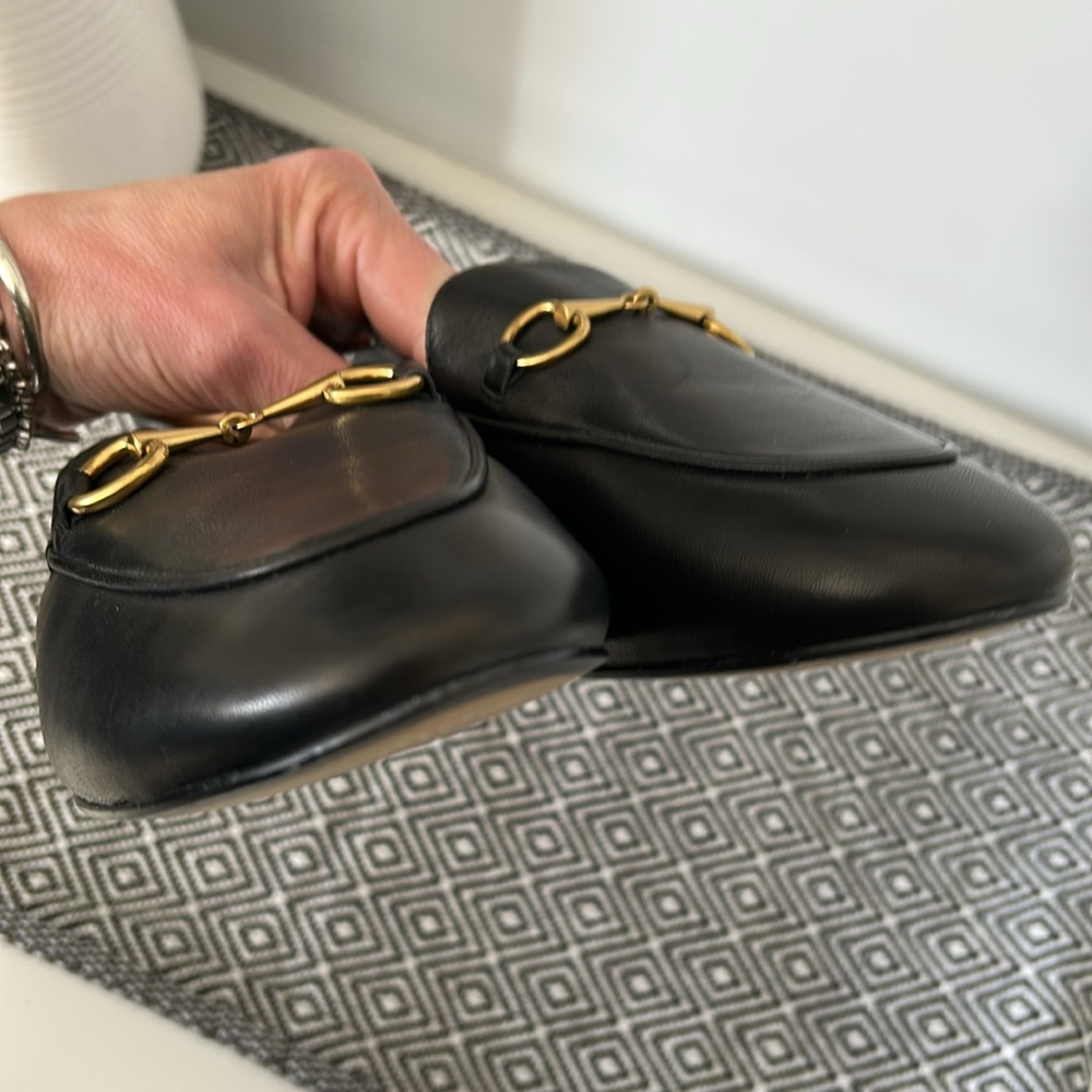Taft leather loafers-black and gold-size 8 - Picture 12 of 13
